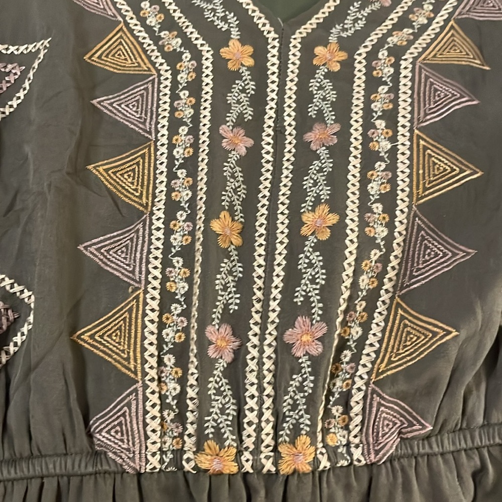 Almost Pink Boho dress size large - Picture 4 of 10